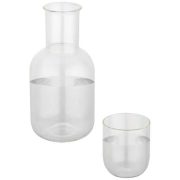 Amelie glass carafe and cup set