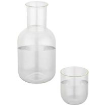 Amelie glass carafe and cup set