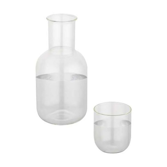 Amelie glass carafe and cup set