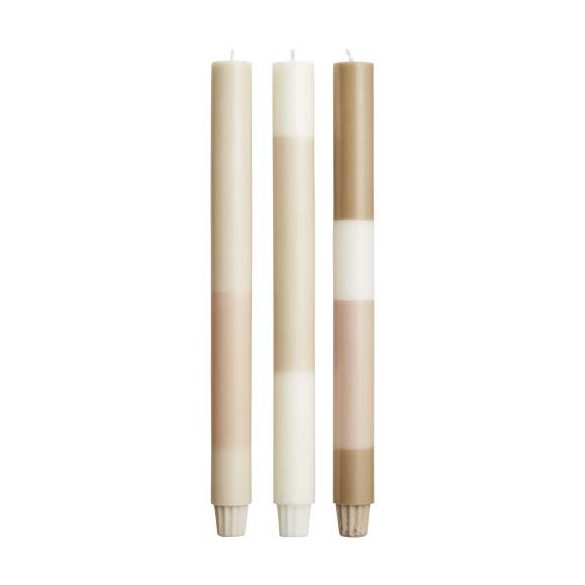 Originalhome layered limestone candles - set of 3