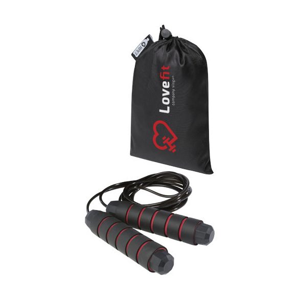 Austin soft skipping rope in recycled PET pouch