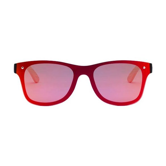 Tan sunglasses with bamboo temples