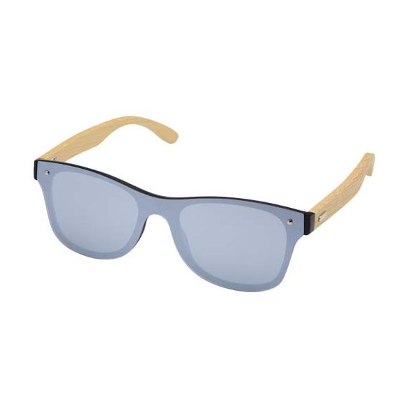 Tan sunglasses with bamboo temples