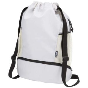Nomad GRS recycled sports drawstring bag with bottom compartment 18L