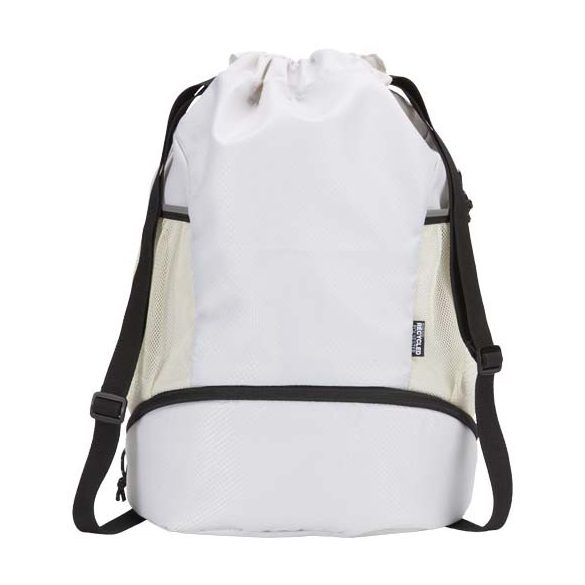 Nomad GRS recycled sports drawstring bag with bottom compartment 18L