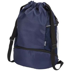 Nomad GRS recycled sports drawstring bag with bottom compartment 18L