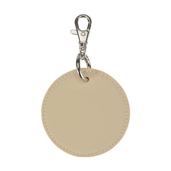 Resi Plus GRS recycled round charm keychain 