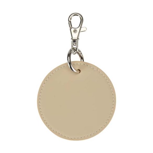 Resi Plus GRS recycled round charm keychain 
