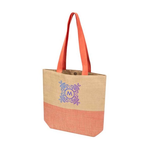 Rhythm straw paper tote bag 10L