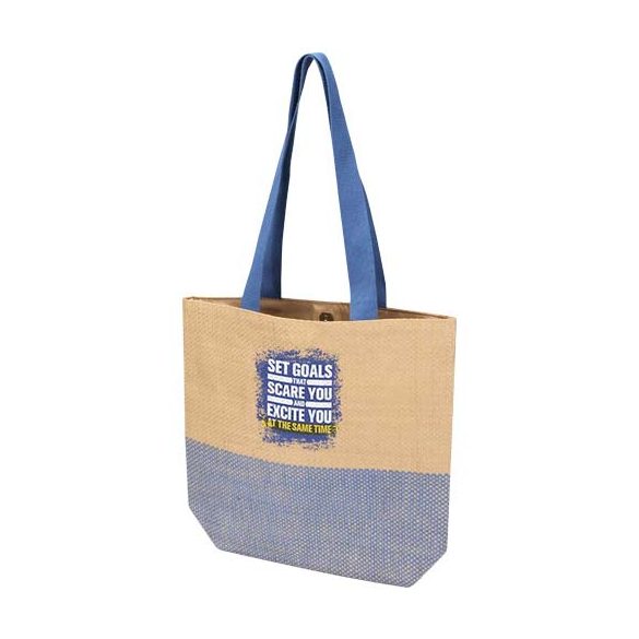 Rhythm straw paper tote bag 10L