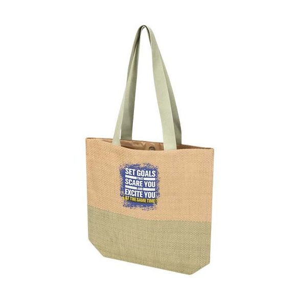 Rhythm straw paper tote bag 10L