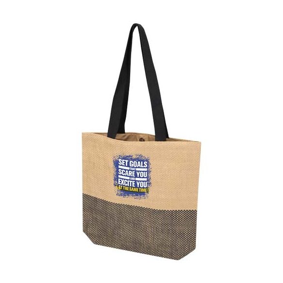 Rhythm straw paper tote bag 10L