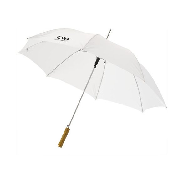 Lisa 23" auto open umbrella with wooden handle