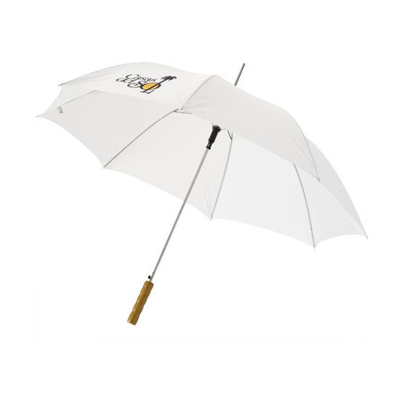 Lisa 23" auto open umbrella with wooden handle