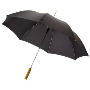 Lisa 23" auto open umbrella with wooden handle