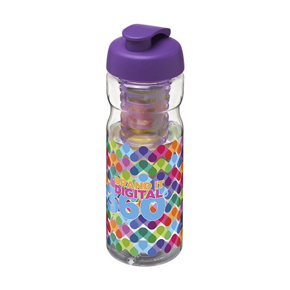 H2O BaseŽ 650 ml flip lid sport bottle & infuser