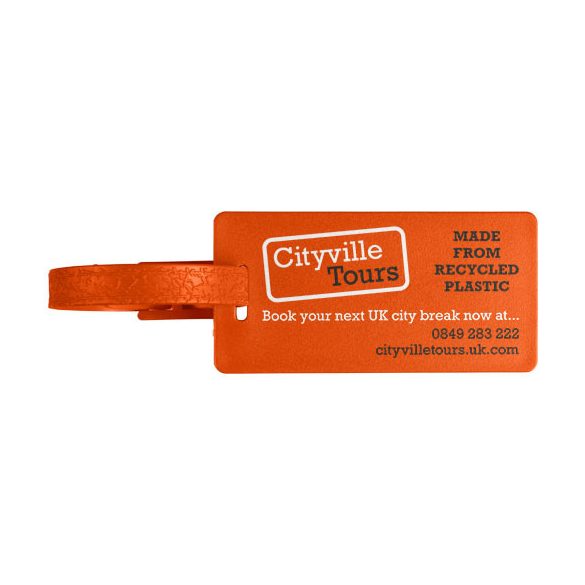 River recycled window luggage tag