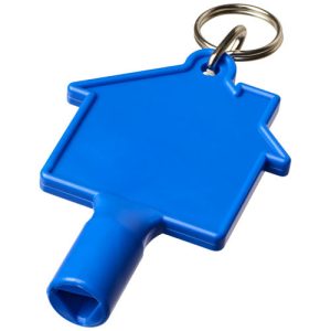 Maximilian house-shaped recycled utility key keychain