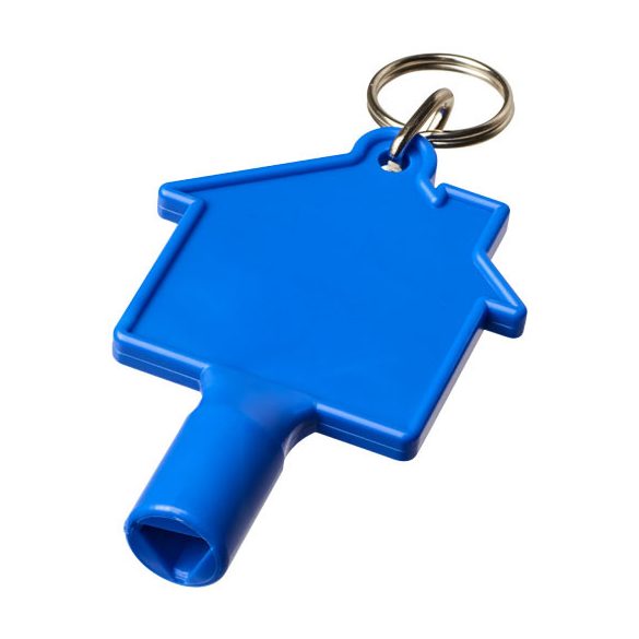 Maximilian house-shaped recycled utility key keychain