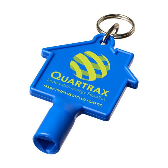 Maximilian house-shaped recycled utility key keychain