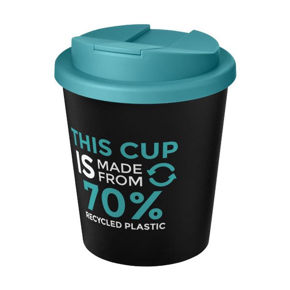 Americano® Espresso Eco 250 ml recycled tumbler with spill-proof lid 