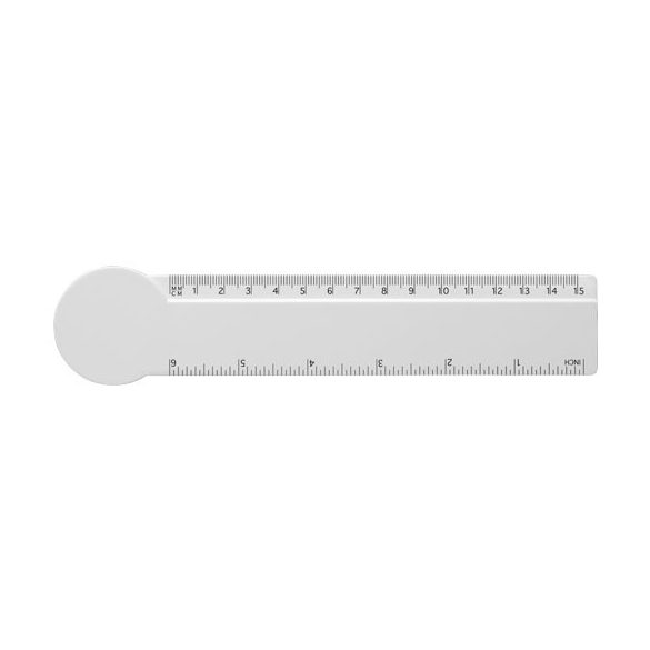 Tait 15 cm circle-shaped recycled plastic ruler 