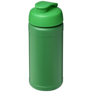 Baseline 500 ml recycled sport bottle with flip lid