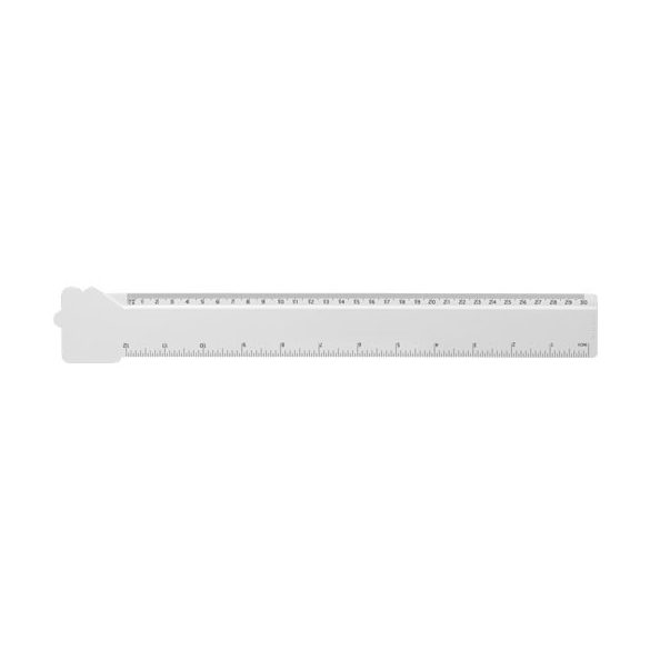 Tait 30cm house-shaped recycled plastic ruler