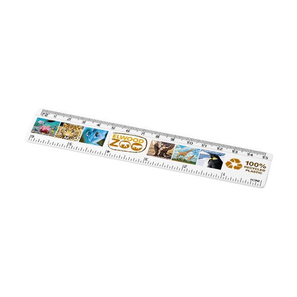 Refari 15 cm recycled plastic ruler