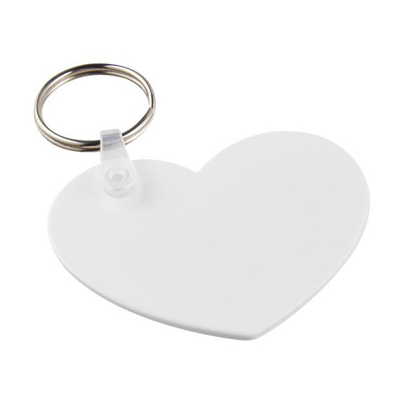 Tait heart-shaped recycled keychain