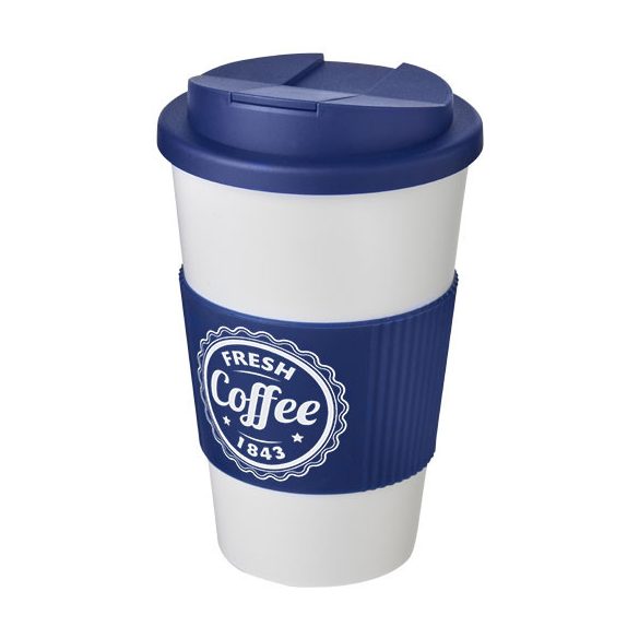 Americano® 350 ml tumbler with grip & spill-proof lid