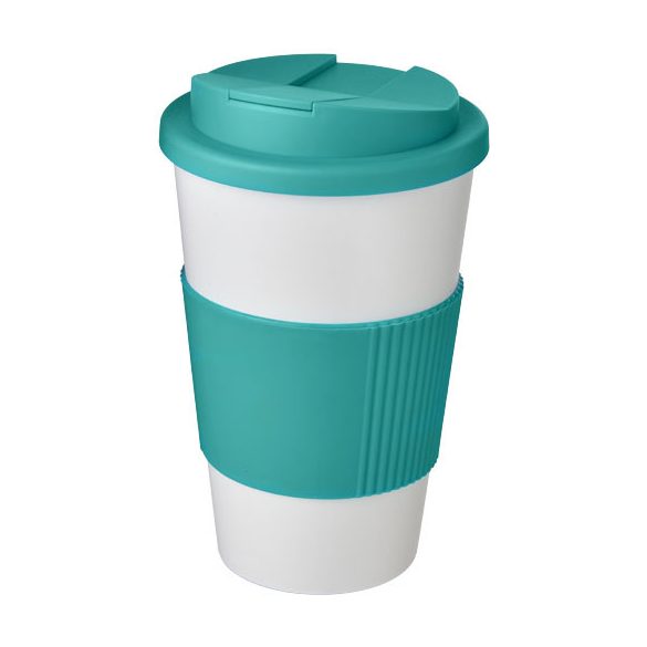 Americano® 350 ml tumbler with grip & spill-proof lid