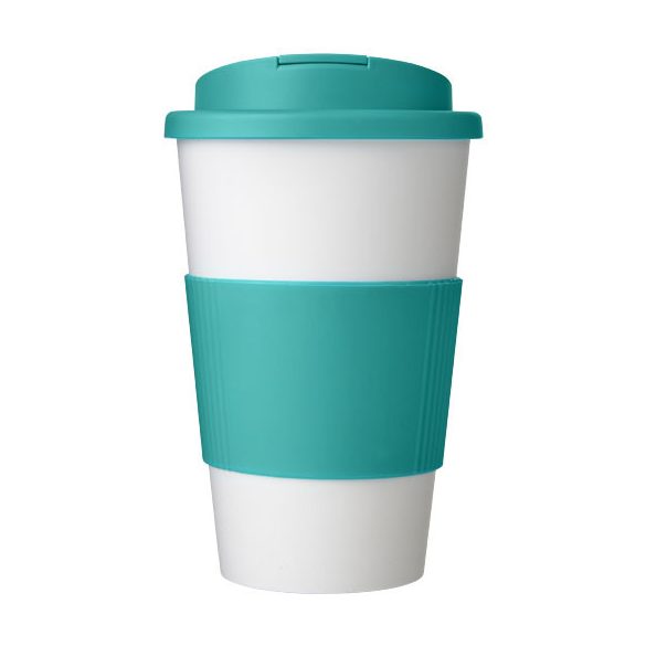 Americano® 350 ml tumbler with grip & spill-proof lid