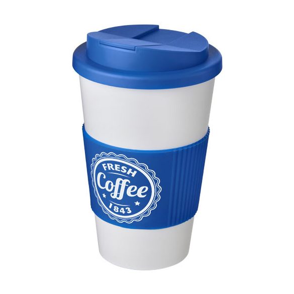 Americano® 350 ml tumbler with grip & spill-proof lid