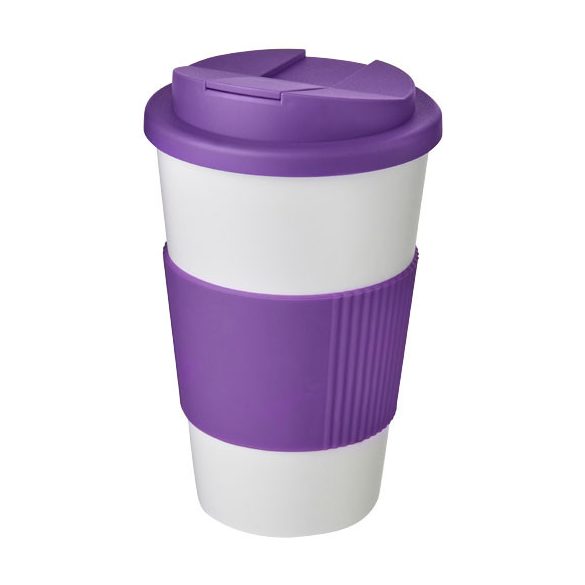 Americano® 350 ml tumbler with grip & spill-proof lid