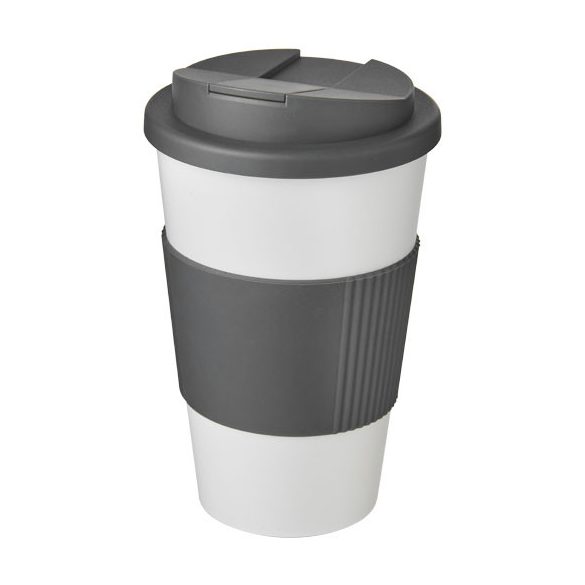 Americano® 350 ml tumbler with grip & spill-proof lid