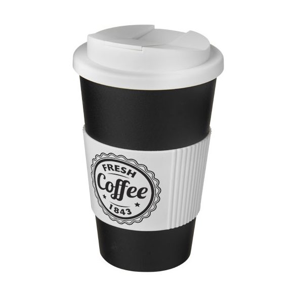 Americano® 350 ml tumbler with grip & spill-proof lid