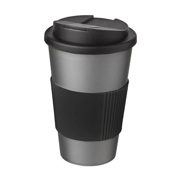 Americano® 350 ml tumbler with grip & spill-proof lid