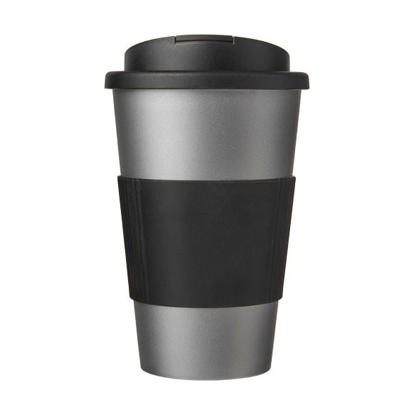 Americano® 350 ml tumbler with grip & spill-proof lid