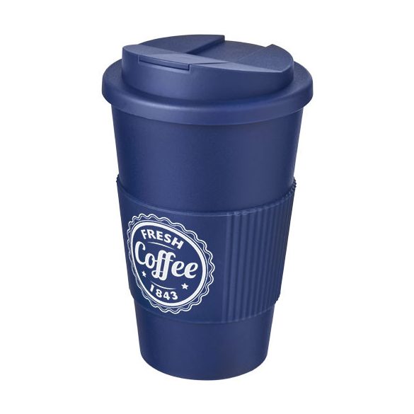 Americano® 350 ml tumbler with grip & spill-proof lid