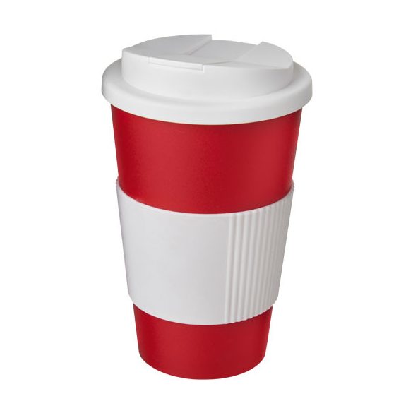 Americano® 350 ml tumbler with grip & spill-proof lid