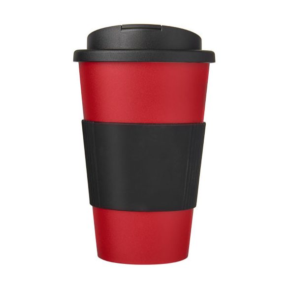 Americano® 350 ml tumbler with grip & spill-proof lid