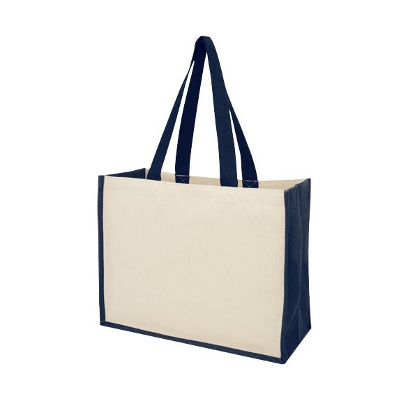 Varai 320 g/m² canvas and jute shopping tote bag 23L