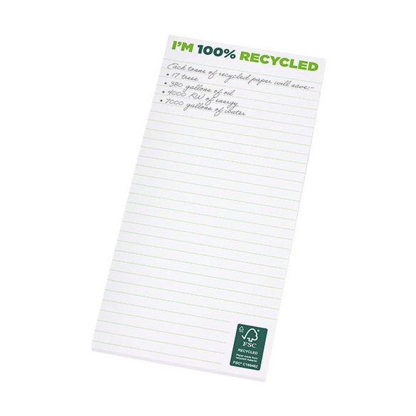 Desk-Mate® 1/3 A4 recycled notepad