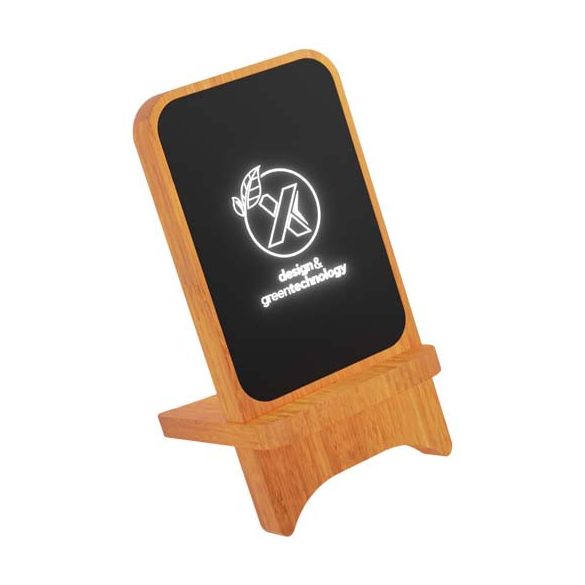 SCX.design W16 10W light-up wireless wooden stand