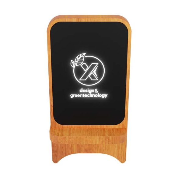 SCX.design W16 10W light-up wireless wooden stand