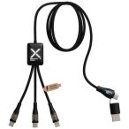   SCX.design C51 60W 5-in-1 rPET fast charging cable with display