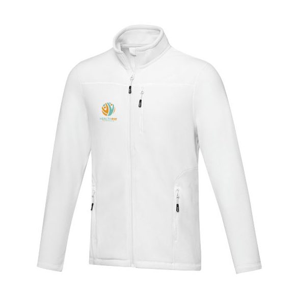 Amber men's GRS recycled full zip fleece jacket