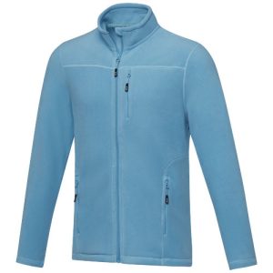 Amber men's GRS recycled full zip fleece jacket