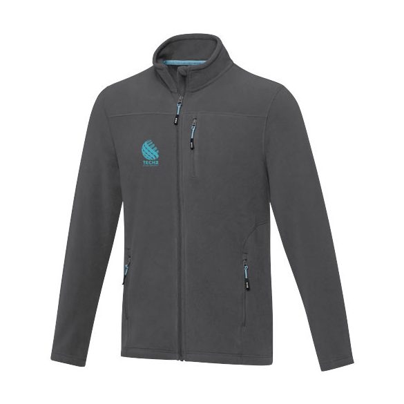 Amber men's GRS recycled full zip fleece jacket
